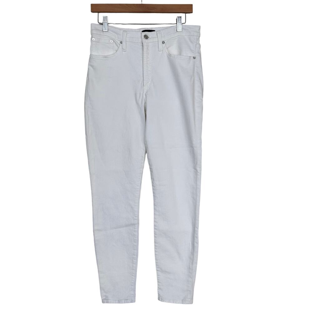 J. Crew Jeans White High Rise 9" Toothpick Jeans Sz 30